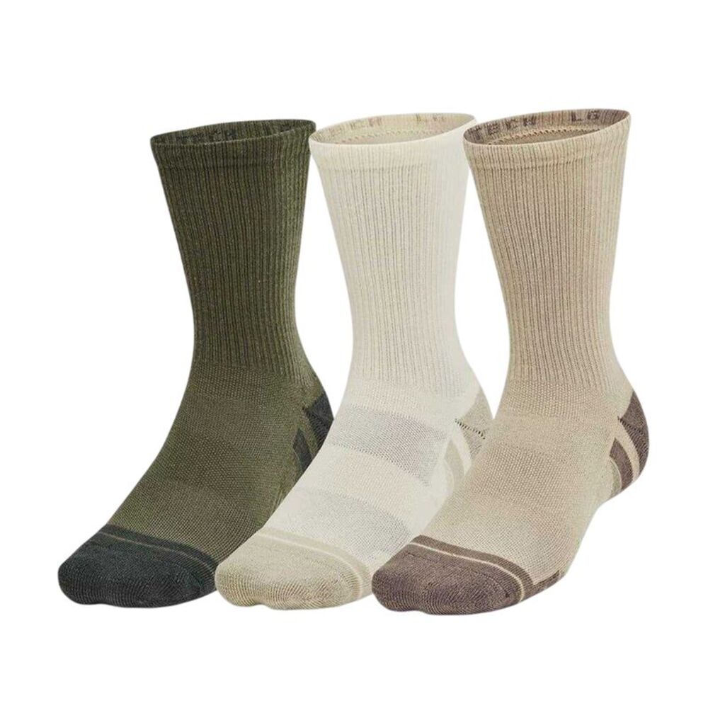 Under Armour Unisex Adult Crew Socks (Pack of 3) / Khaki
